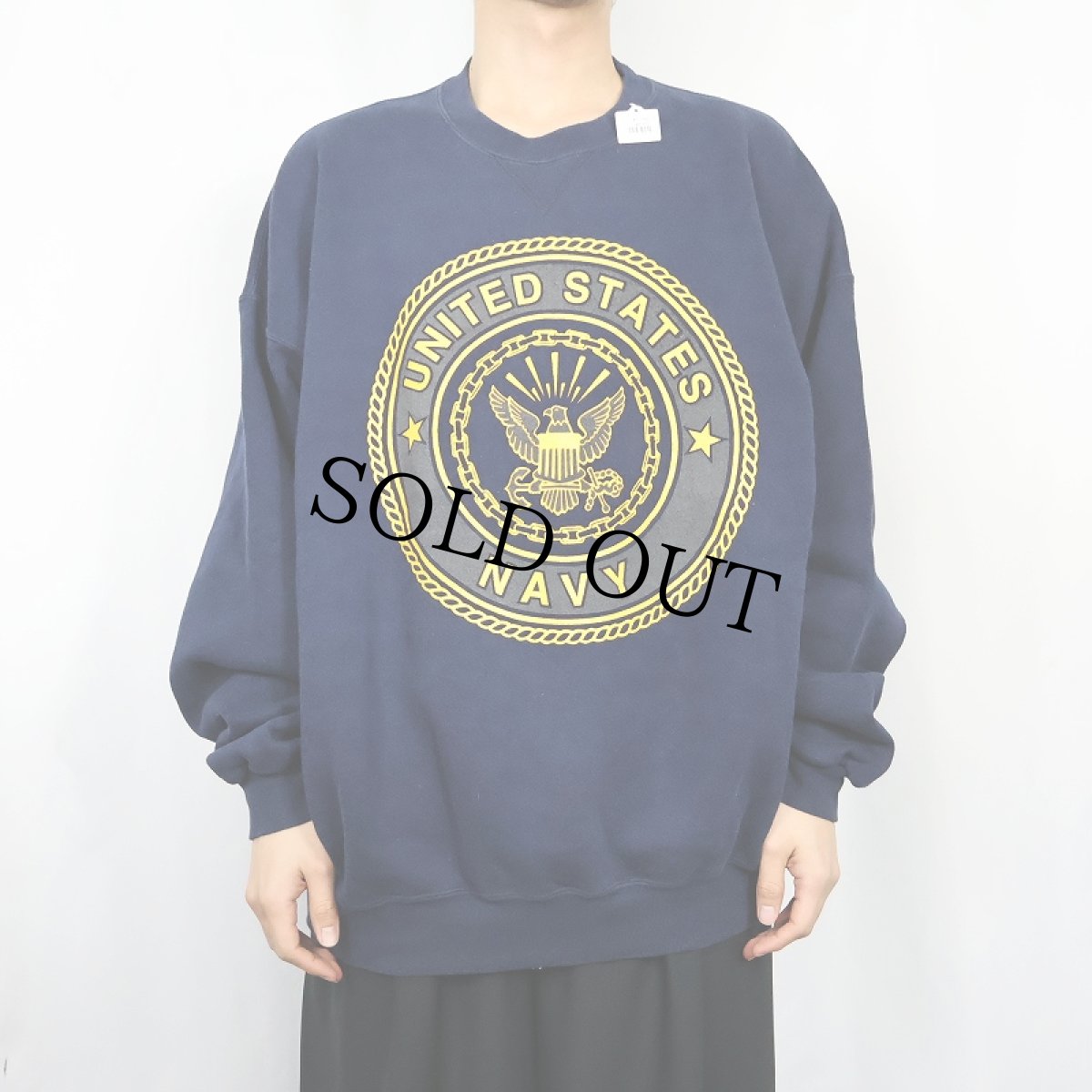 画像3: 90's SOFFE USA製 "U.S.NAVY" リフレクタープリントスウェット 2XL (3)