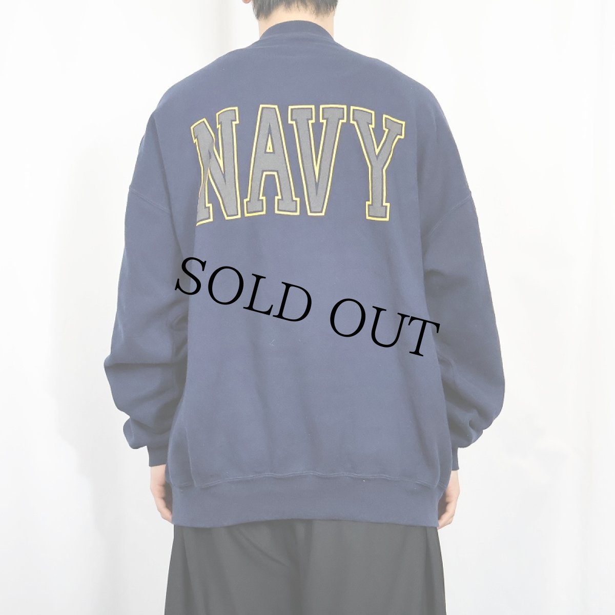 画像4: 90's SOFFE USA製 "U.S.NAVY" リフレクタープリントスウェット 2XL (4)