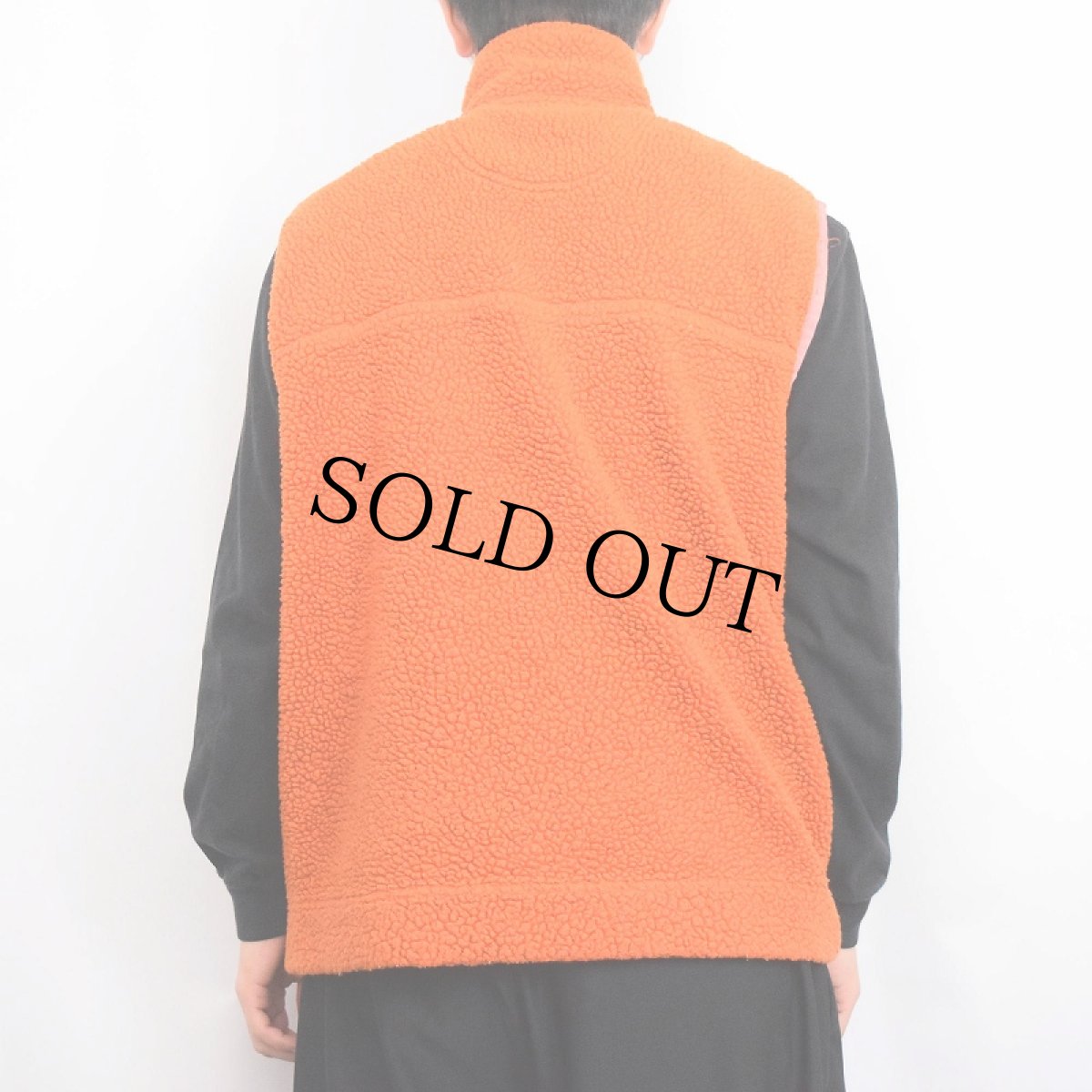 画像3: 90's GAP 無地ボアベスト L (3)