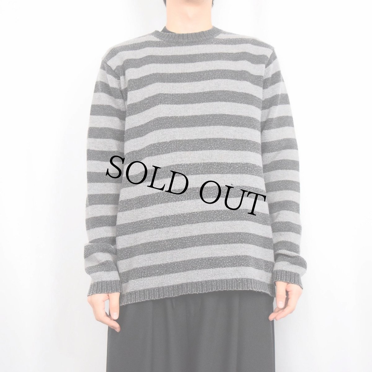 画像2: 2012AW patagonia ボーダー柄 ウールニットセーター M (2)