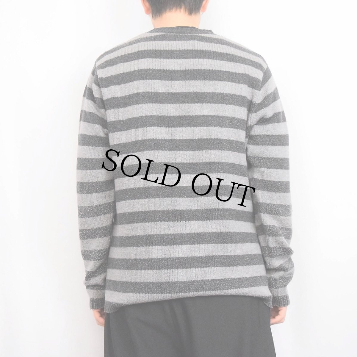 画像3: 2012AW patagonia ボーダー柄 ウールニットセーター M (3)