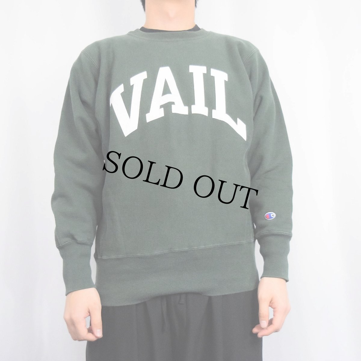 画像2: 【SALE】 90's Champion REVERSE WEAVE "VAIL" プリントスウェット M (2)