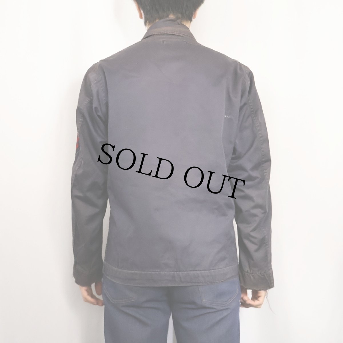 画像3: 60's U.S.NAVY ワッペン付き ユーティリティジャケット NAVY SIZE36 REGULAR (3)