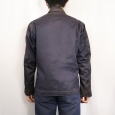 画像3: 60's U.S.NAVY ワッペン付き ユーティリティジャケット NAVY SIZE36 REGULAR (3)