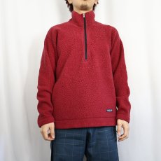画像2: 90's patagonia USA製 ハーフジップフリースジャケット M (2)