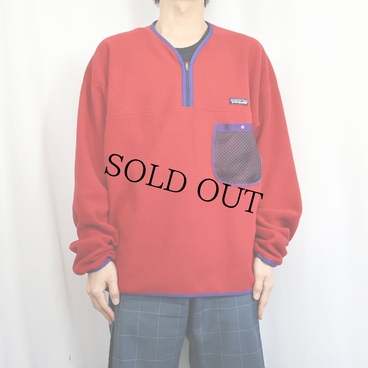 画像2: 90's patagonia USA製 "CAPILENE" ハーフジップフリースジャケット XL (2)