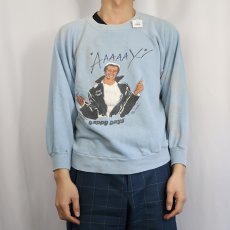画像2: 70's HAPPY DAYS "AAAAAY...!" テレビドラマプリント ラグランスウェット (2)