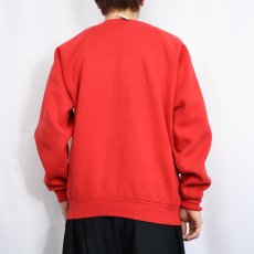 画像3: 90's USA製 "BAH! HUMBUG!!" プリントラグランスウェット XL (3)
