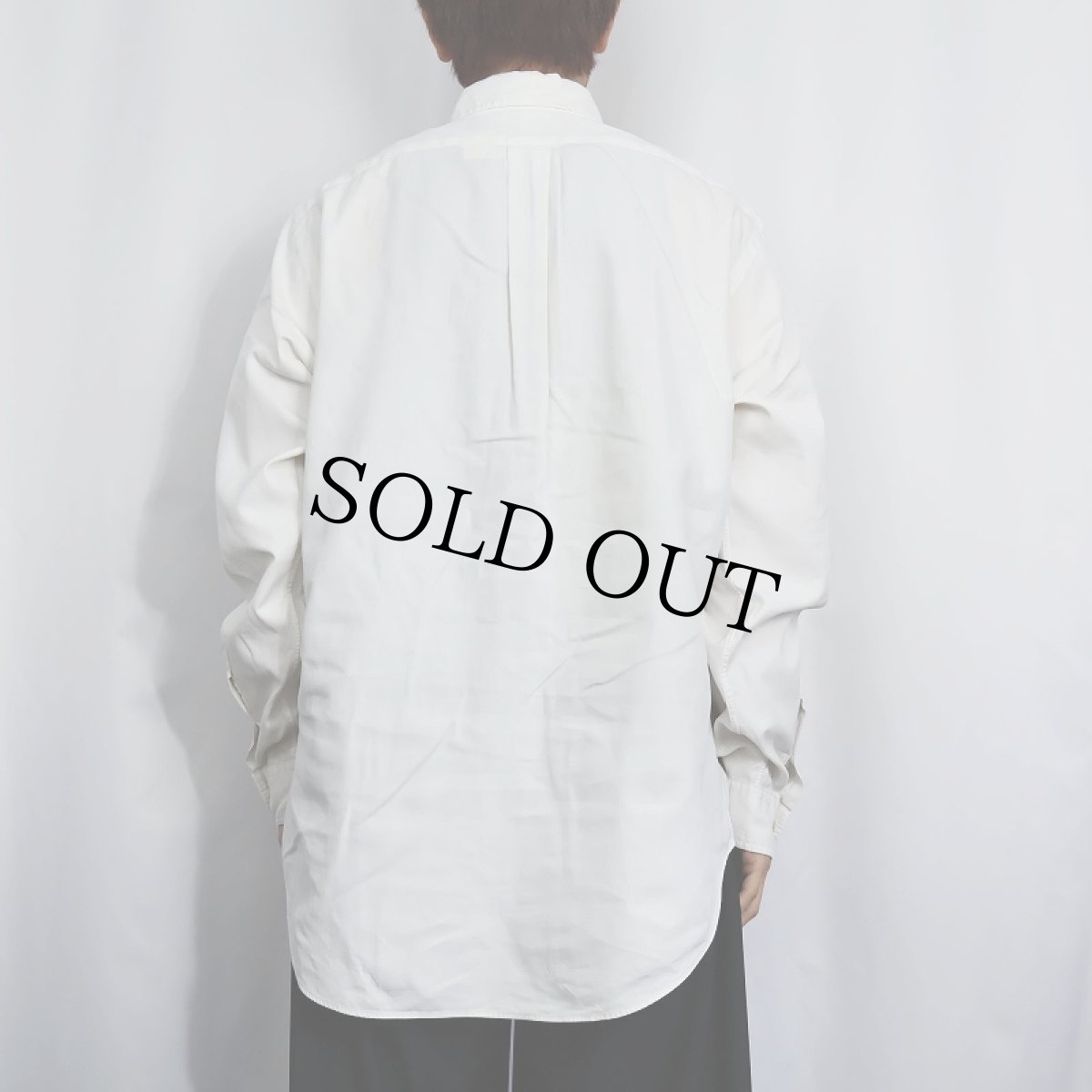 画像3: POLO Ralph Lauren "CLASSIC FIT" コットンボタンダウンシャツ SIZE16 34/35 (3)