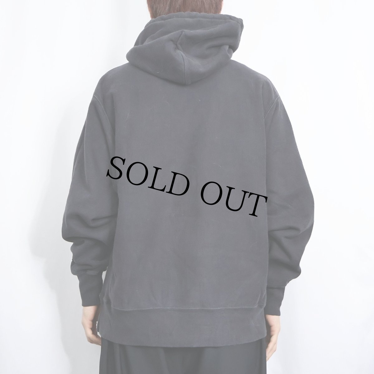 画像3: 2000's Champion REVERSE WEAVE "IOWA" プリントスウェットフーディ BLACK M (3)