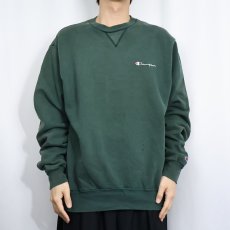 画像2: 80〜90's Champion 青刺繍タグ 後期 前Vスウェット XL (2)