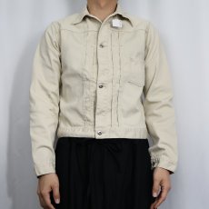 画像2: 〜60's UNKOWN "1st TYPE" コットンピケジャケット (2)