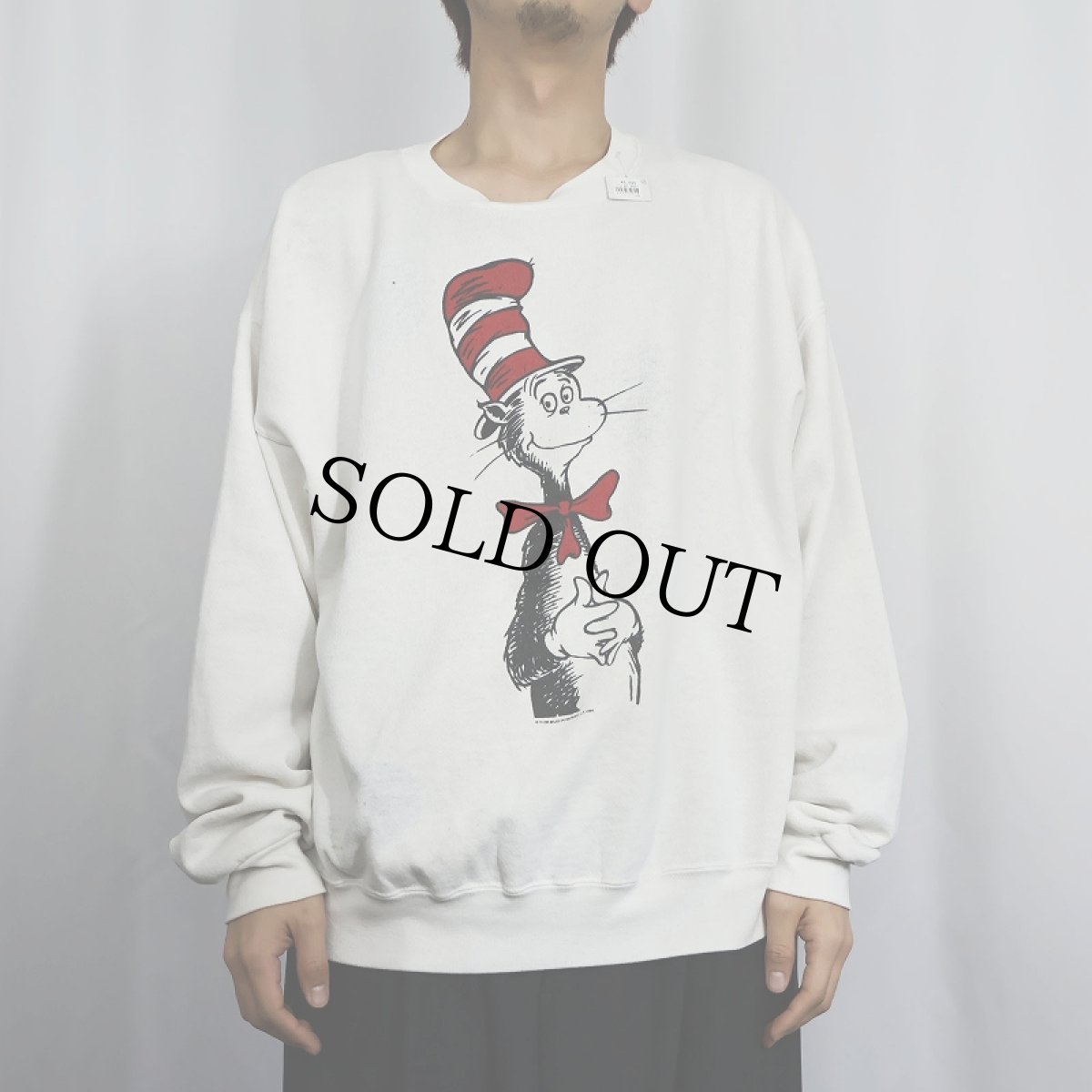 画像2: 90's Dr.Seuss THE CAT IN THE HAT キャラクタープリントスウェット (2)