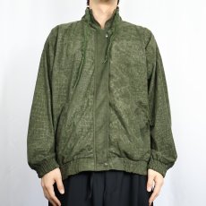 画像2: KAKTUS クロコダイル柄加工 ベロアジャケット L (2)