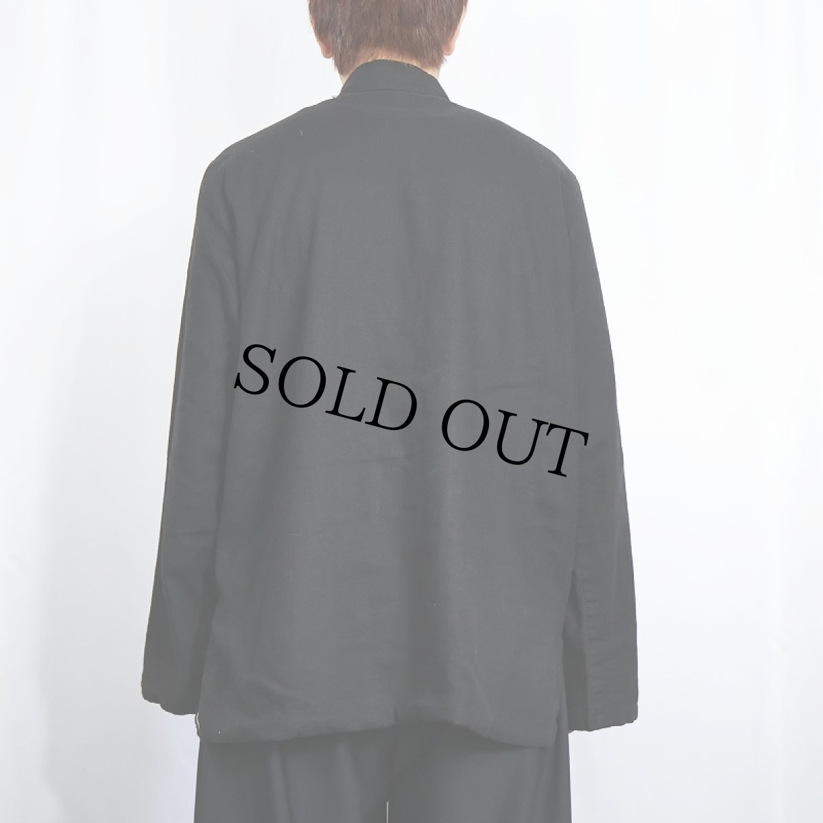 画像4: MI NI YE リネン×レーヨン リバーシブルチャイナシャツ (4)