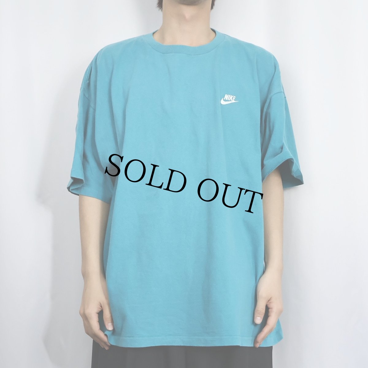 画像2: 90's NIKE 銀タグ USA製 ロゴプリントTシャツ XXL (2)