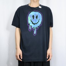 画像2: スマイルプリントTシャツ BLACK XL (2)