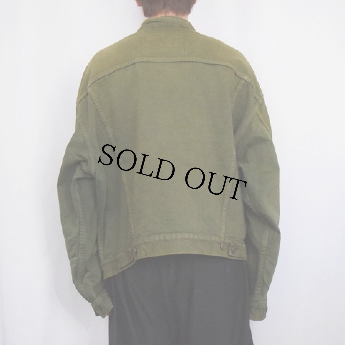 画像3: 90's Levi's 70598 USA製 後染め カラーデニムジャケット XL (3)