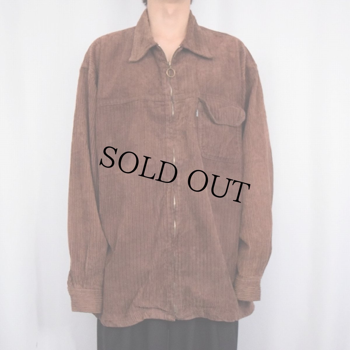 画像2: Levi's SILVER TAB 太畝コーデュロイ ジップジャケット XL (2)