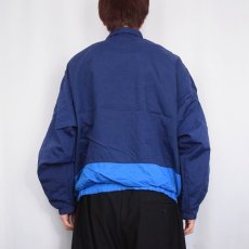 画像3: 90〜2000's NIKE 切り替えデザイン ナイロンジャケット NAVY M (3)