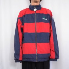 画像3: 90's adidas EQUIPMENT ポリエステル×コットン 切り替えデザインジャケット XL (3)