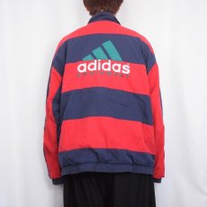 画像4: 90's adidas EQUIPMENT ポリエステル×コットン 切り替えデザインジャケット XL (4)