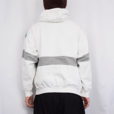 画像3: 90's adidas EQUIPMENT 切り替えデザインスウェットフーディ M (3)