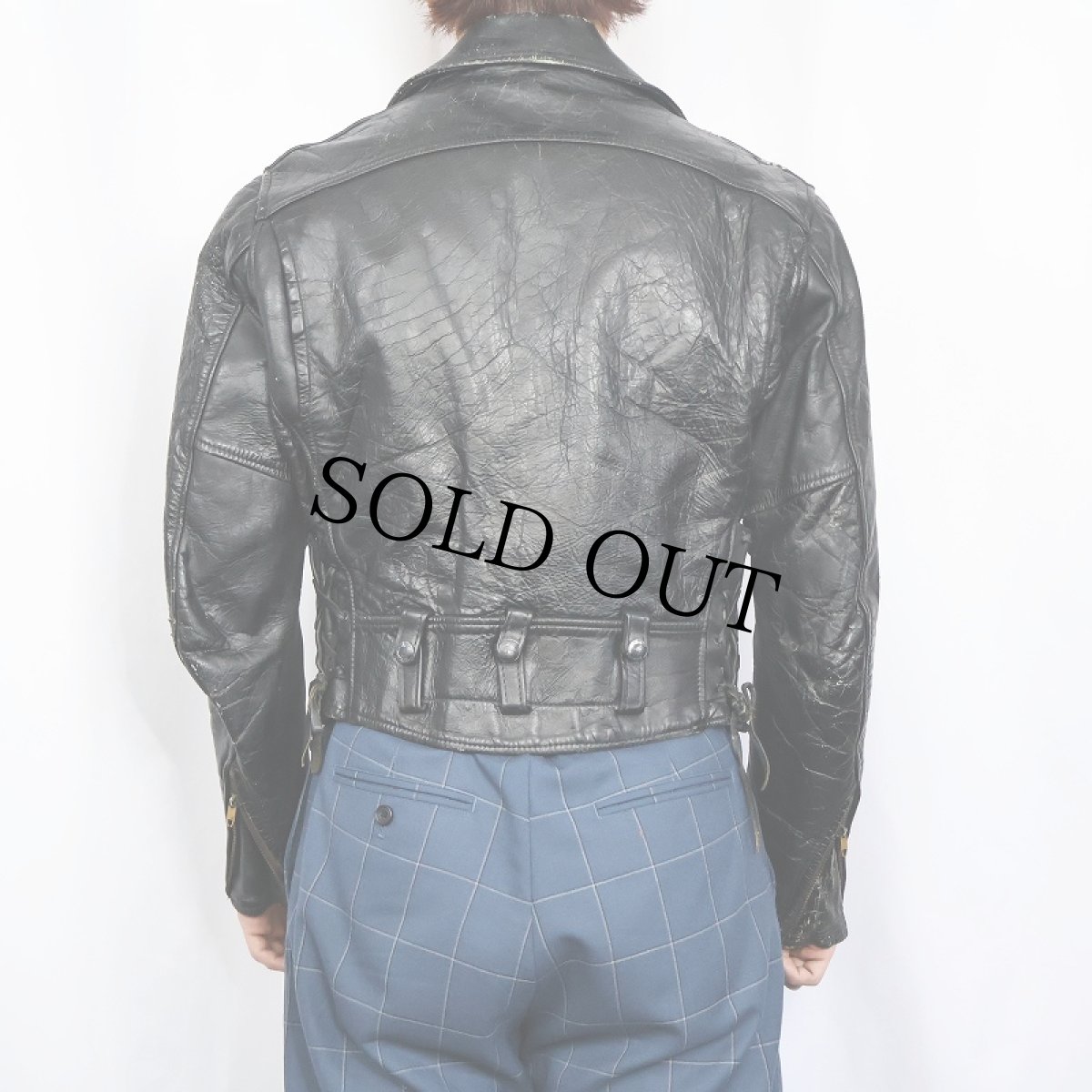 画像3: 70's ダブルライダースジャケット BLACK (3)