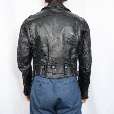 画像3: 70's ダブルライダースジャケット BLACK (3)