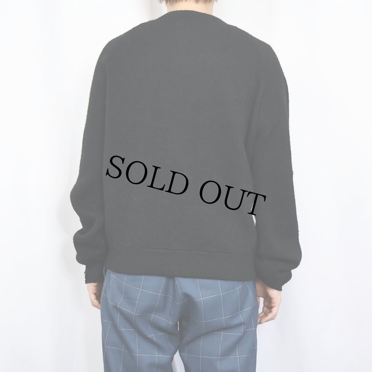 画像3: 60's ARENA アルパカニットカーディガン BLACK L (3)