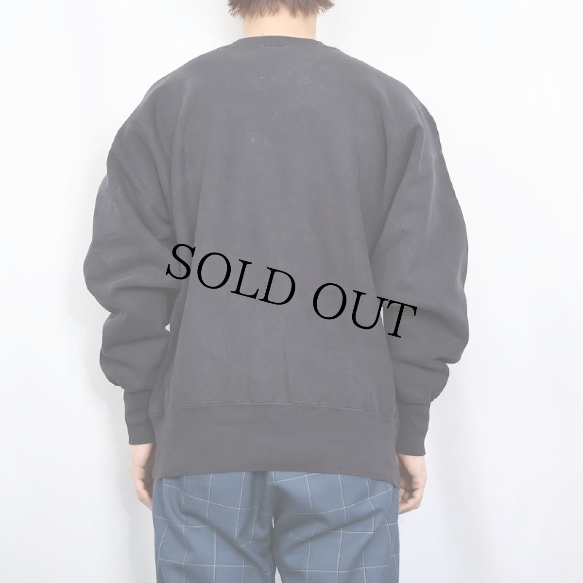 画像3: 90's Champion REVERSE WEAVE USA製 目付きスウェット BLACK L (3)