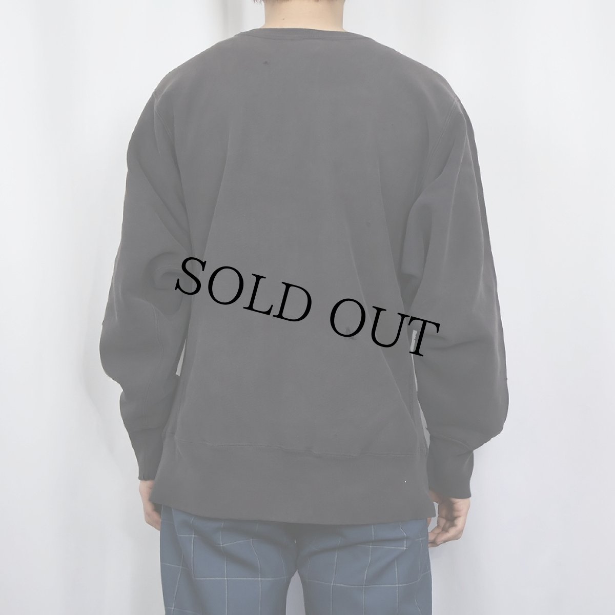 画像3: 80's Champion REVERSE WEAVE トリコタグ USA製 目付きスウェット BLACK L (3)