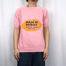 画像2: 60's "MADE IN DETROIT..." プリント半袖スウェット (2)