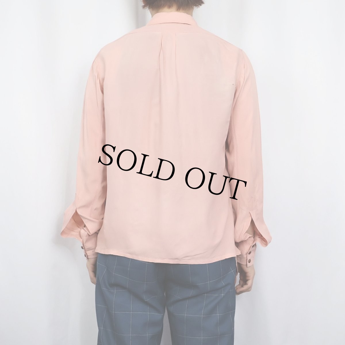 画像3: 40's Caliente マチ付き レーヨンシャツ (3)