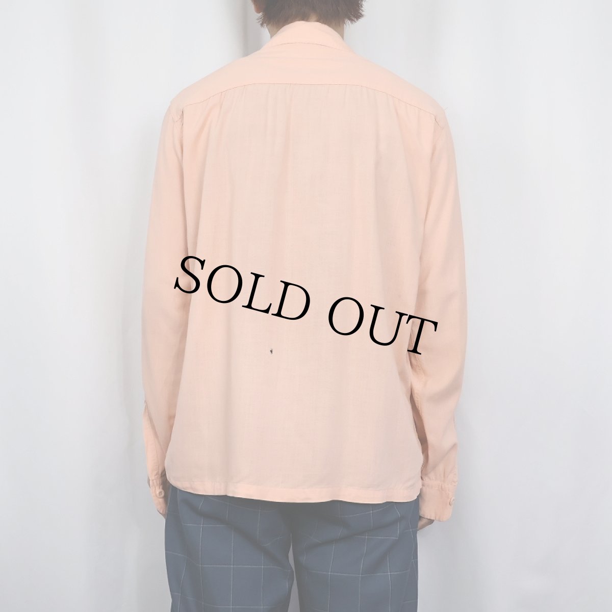 画像3: 40's ARROW USA製 レーヨンオープンカラーシャツ 15-15 1/2 (3)