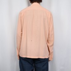 画像3: 40's ARROW USA製 レーヨンオープンカラーシャツ 15-15 1/2 (3)