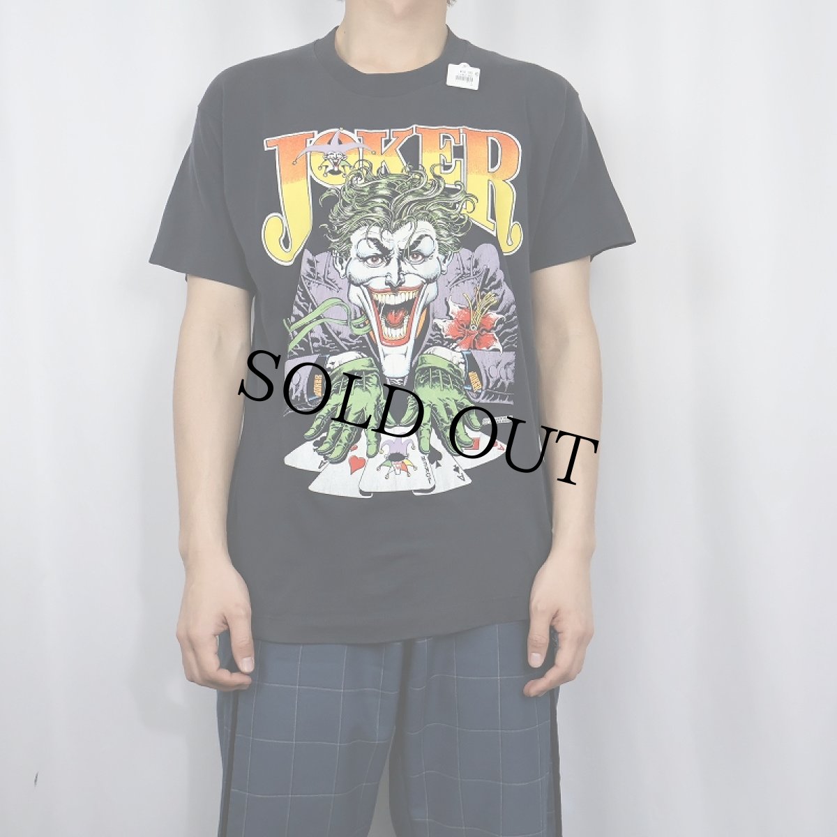 画像2: 【SALE】 80's D.D.COMICS USA製 "JOKER" キャラクタープリントTシャツ BLACK L (2)