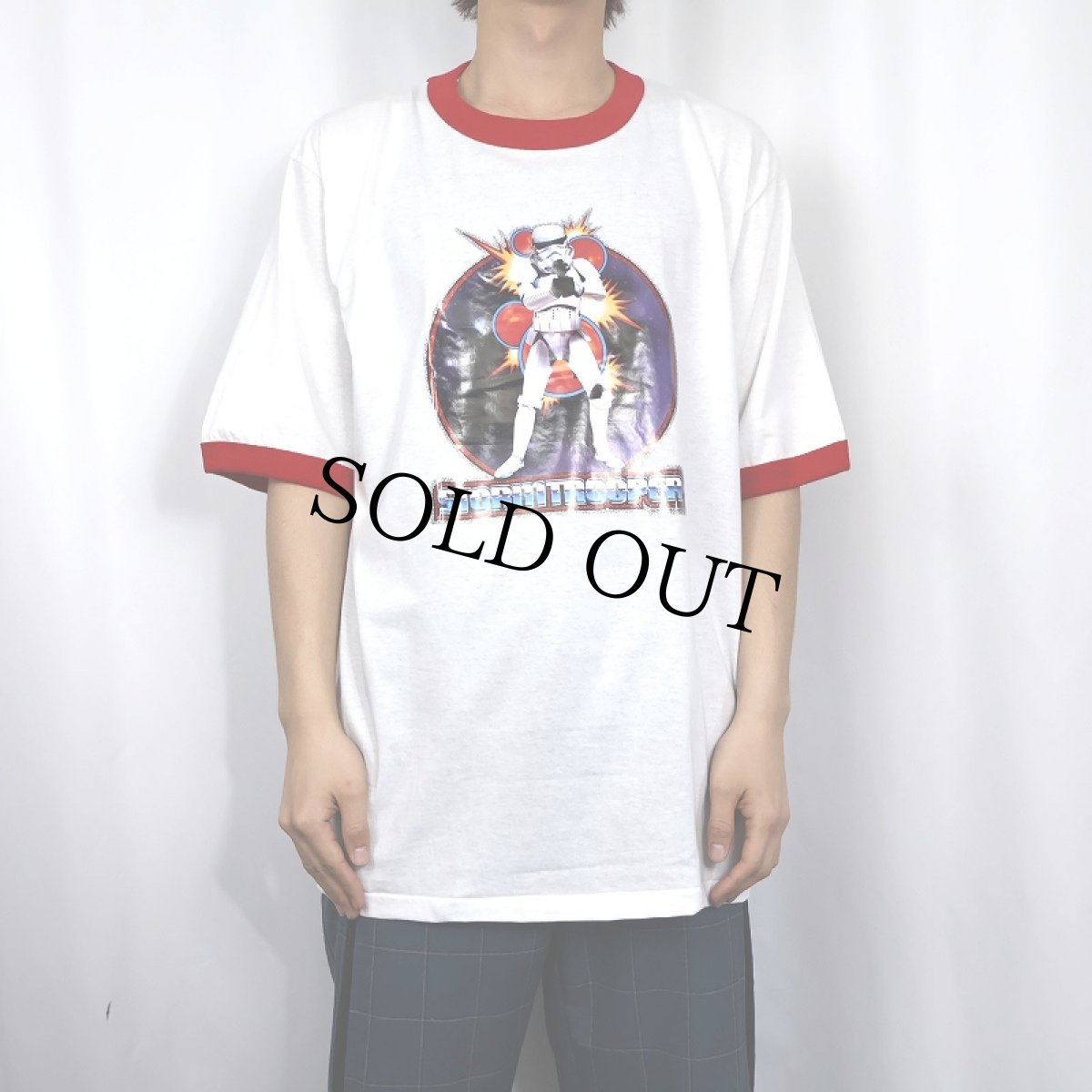 画像2: 90's STAR WARS USA製 "STORM TROOPER" キャラクタープリントリンガーTシャツ DEADSTOCK XL (2)