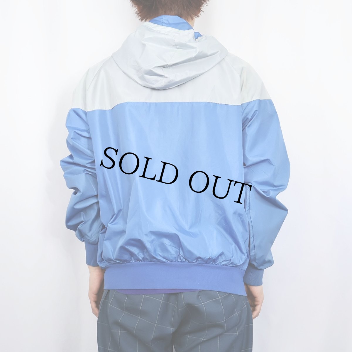 画像3: 80's NIKE 紺タグ 切り替えデザイン ナイロンジャケット XL (3)