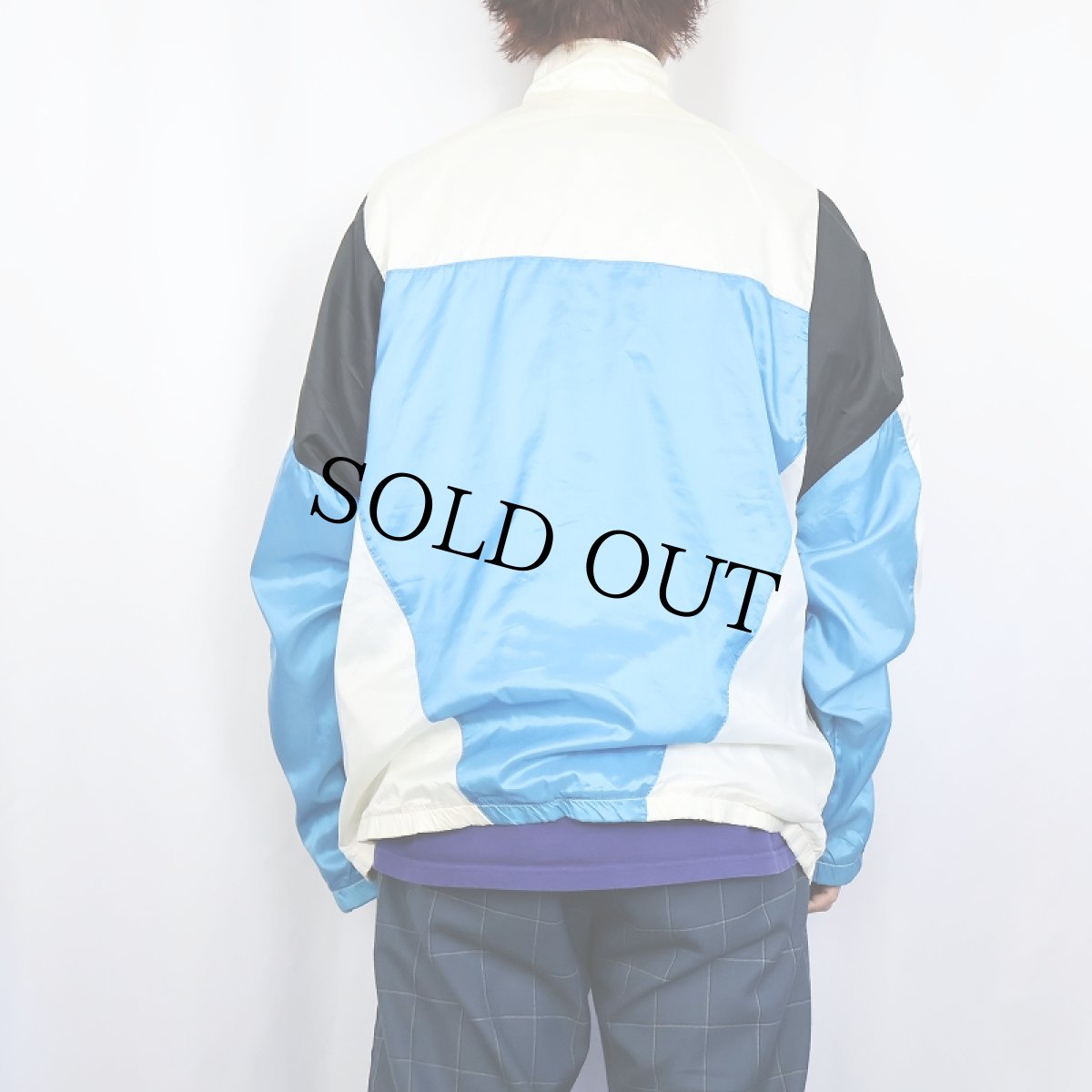 画像3: 90's NIKE 銀タグ 切り替えデザイン ナイロンジャケット XL (3)