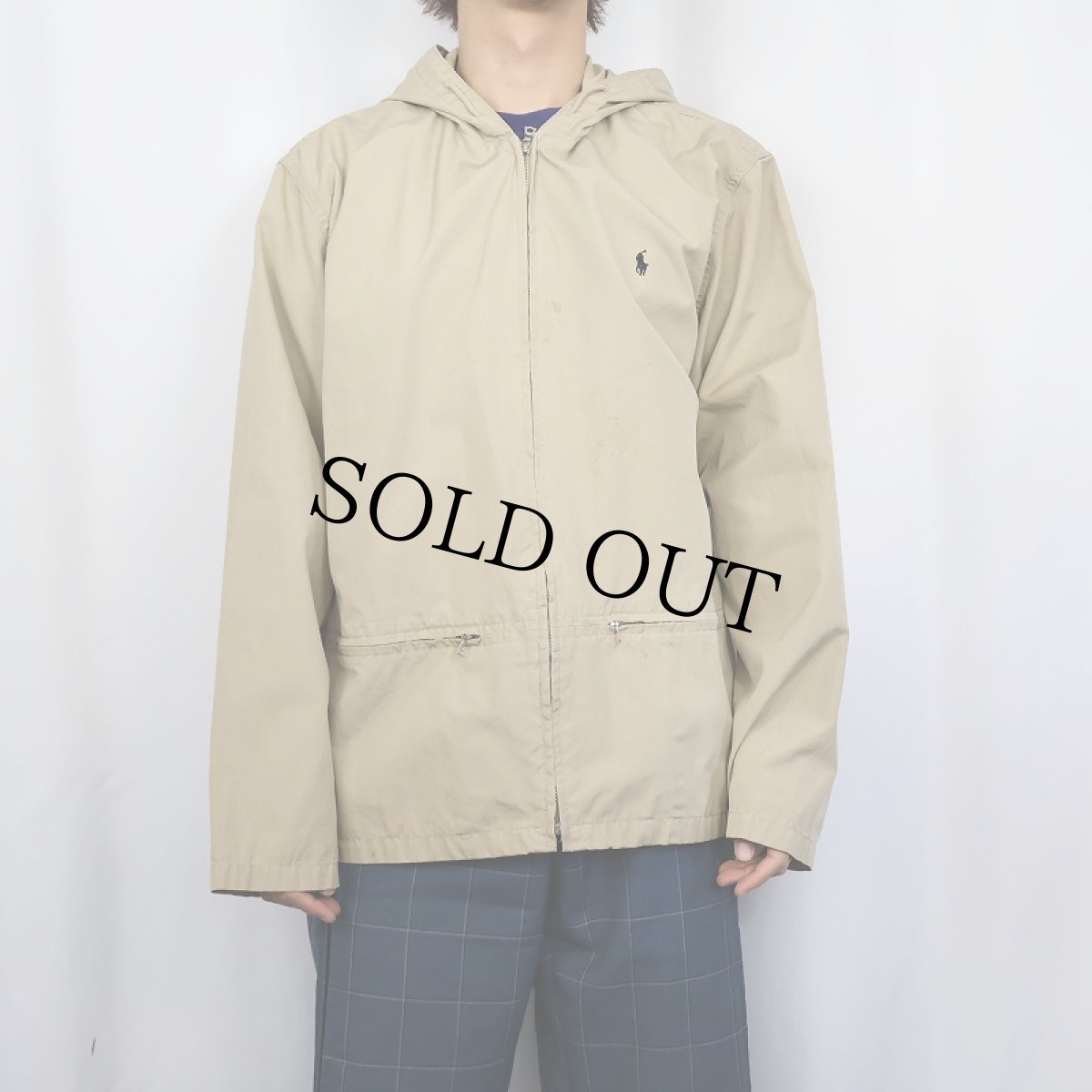 画像2: POLO Ralph Lauren コットンジップパーカー M (2)