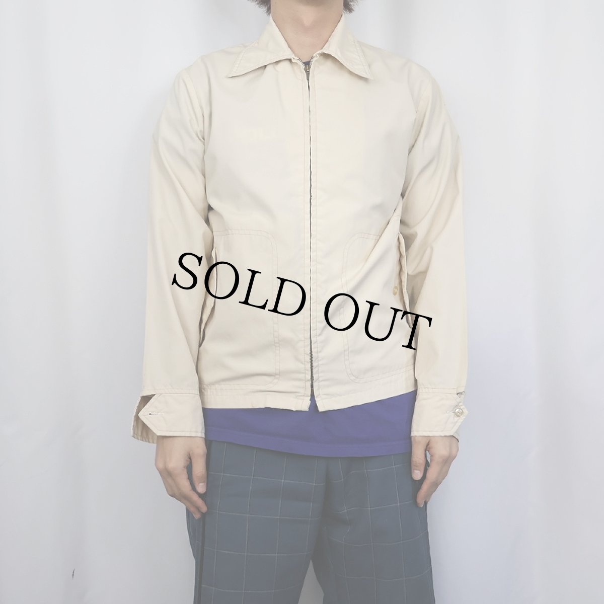 画像2: 70's McGREGOR ポリエステル×コットン ドリズラージャケット SIZE36 (2)