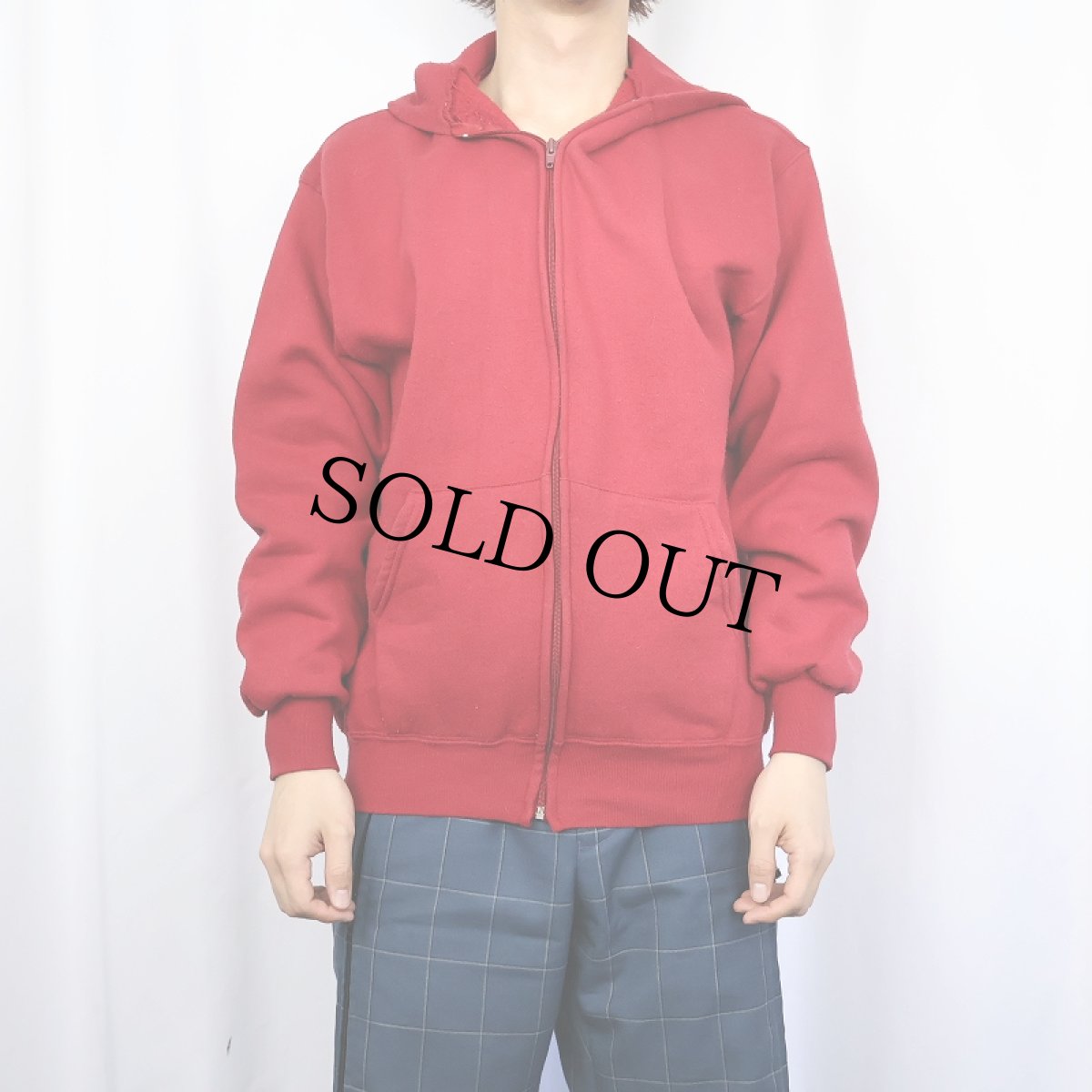 画像2: 90's〜 RUSSELL ATHLETIC USA製 スウェットジップパーカー L (2)