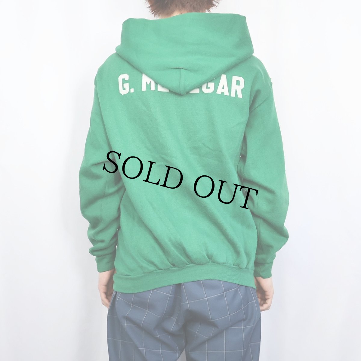 画像4: 70〜80's RUSSELL ATHLETIC 金タグ USA製 フロッキープリント スウェットジップパーカー XL (4)