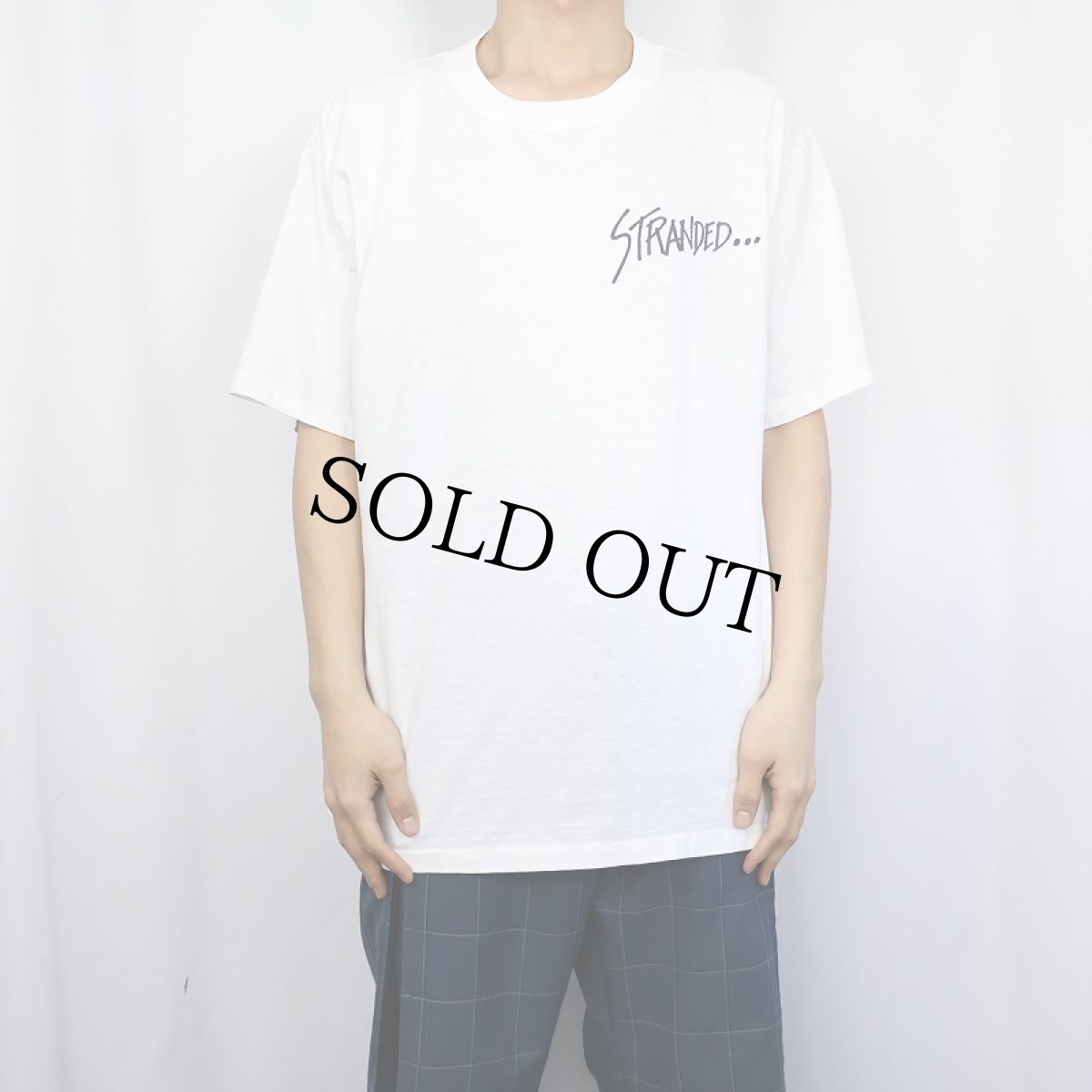 画像3: 80's Budwiser "STRNDED..." ビールメーカーイラストプリントTシャツ (3)