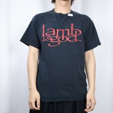 画像2: lamb of god ヘヴィメタルバンドTシャツ BLACK M (2)