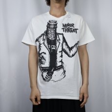 画像2: MINOR THREAT ハードコア・パンクバンドプリントTシャツ (2)