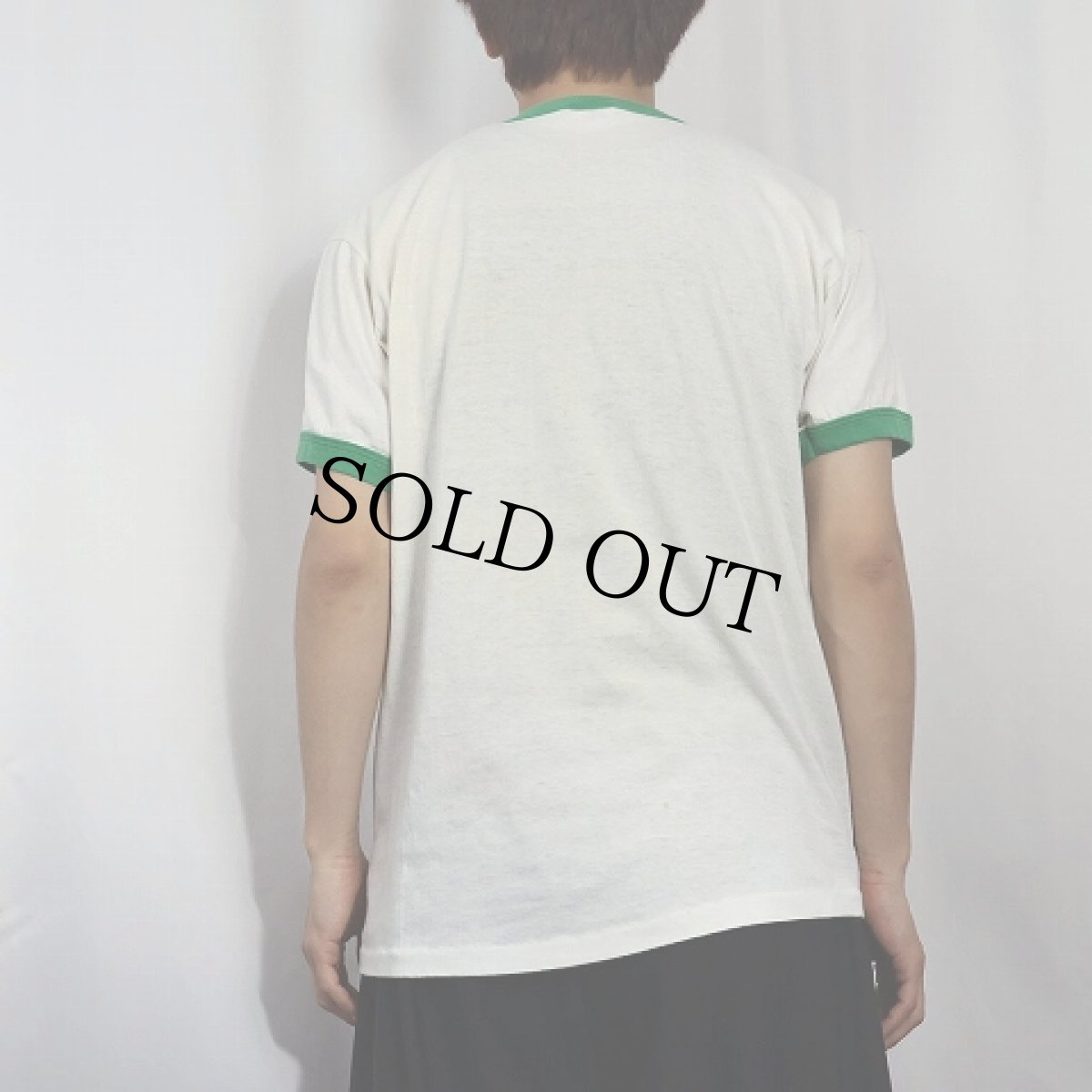 画像3: 80's Budwiser USA製 ビールメーカープリントリンガーTシャツ L (3)