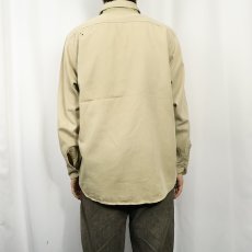 画像3: 〜50's コットンツイルワークシャツ  (3)