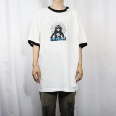 画像2: 2001 MARVEL VENOM キャラクタープリント リンガーTシャツ (2)